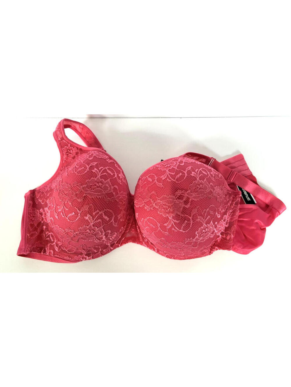Avenue Women's 52C Tea Rose Lace Balconette Underwire Bra Plus Size NWT